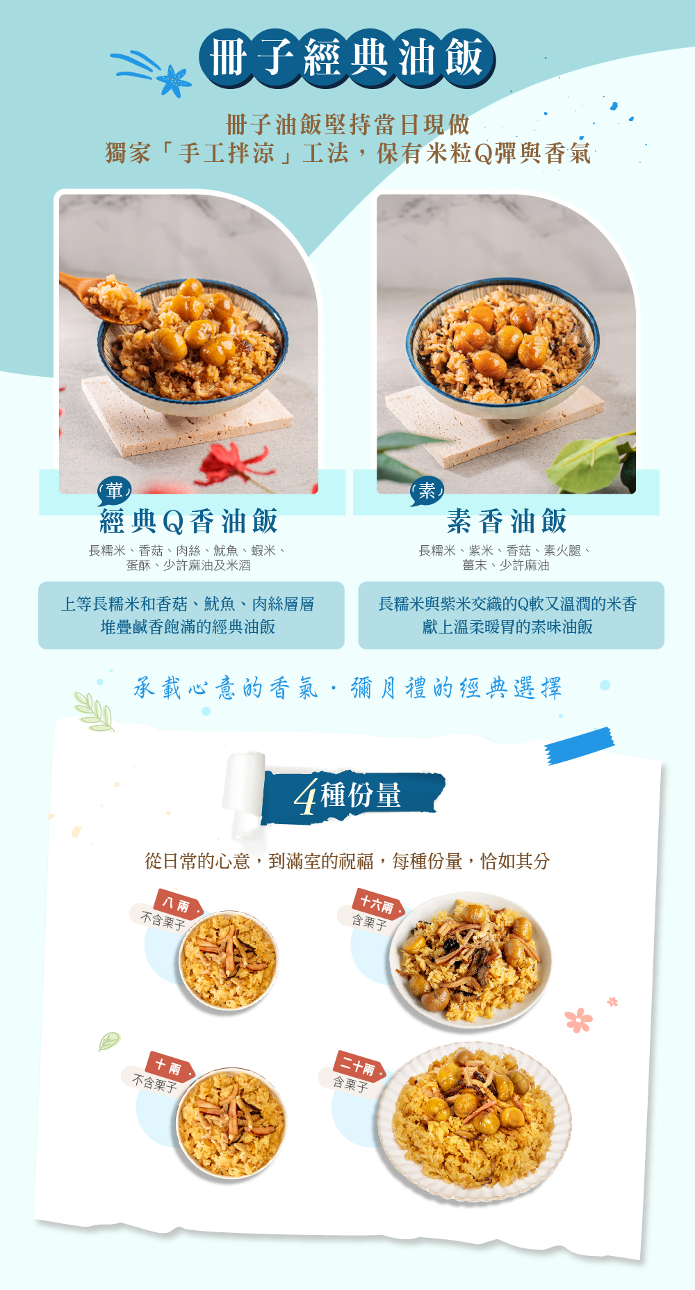 冊子經典彌月油飯介紹